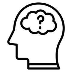 Brain Fog icon vector image. Can be used for ADHD.