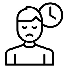 Restlessness icon vector image. Can be used for ADHD.