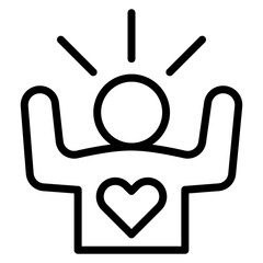Self Esteem icon vector image. Can be used for ADHD.
