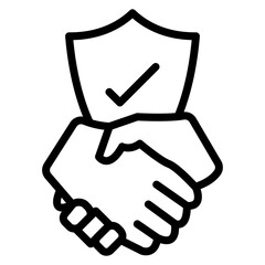 Trust icon vector image. Can be used for Inheritance.