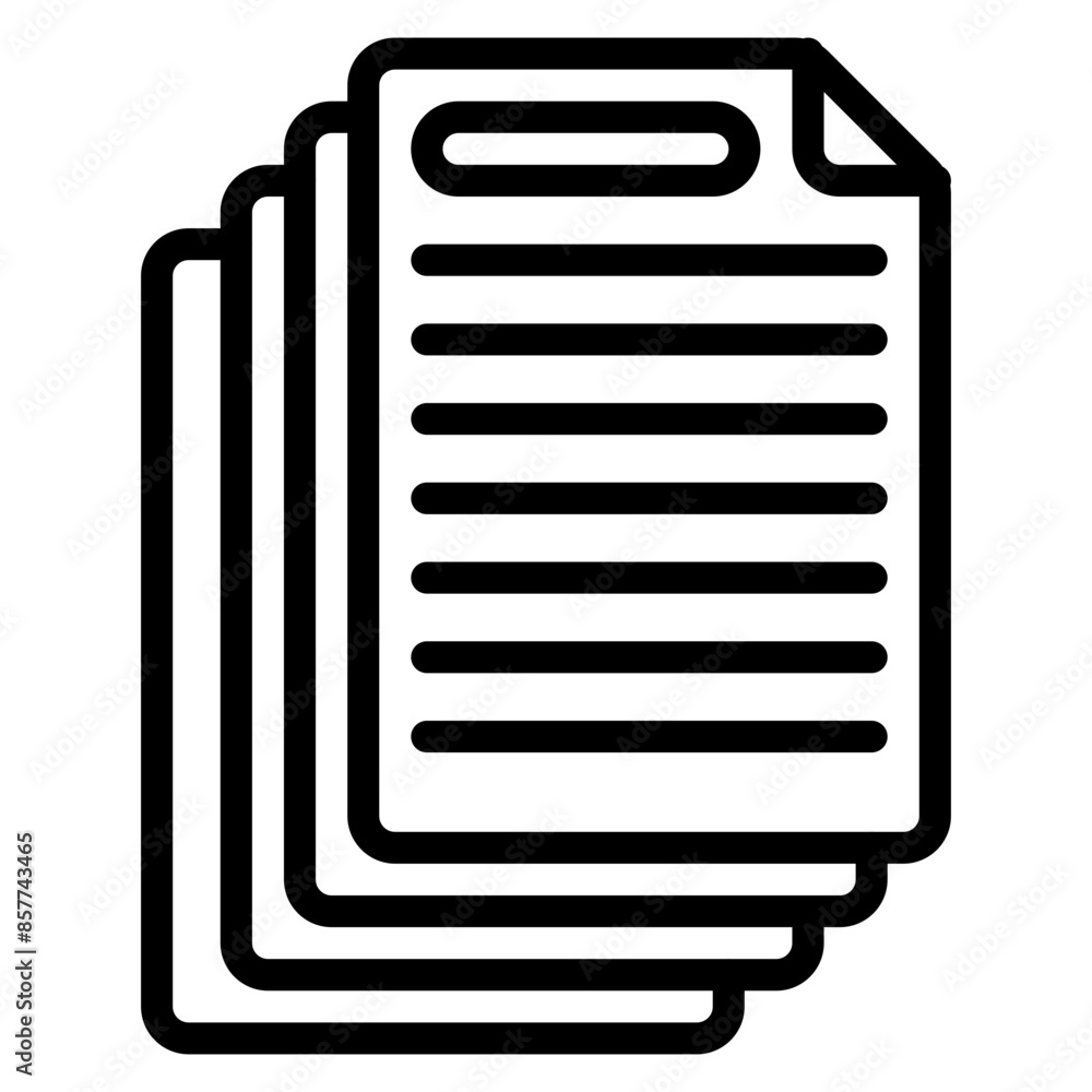 Poster document icon vector image. can be used for compilance and regulation.