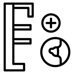 Mammogram icon vector image. Can be used for Medical Tests.