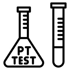 Prothrombin Time icon vector image. Can be used for Medical Tests.