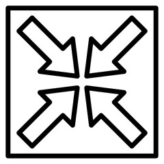 Collapse icon vector image. Can be used for Burnout.