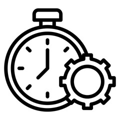 Time Crunch icon vector image. Can be used for Burnout.