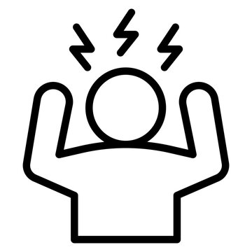 recommend clip art: Stress icon vector image. Can be used for Burnout.