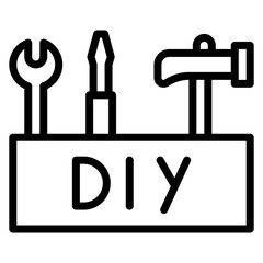 Do It Yourself icon vector image. Can be used for Urban Tribes.