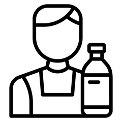 Mixologist icon vector image. Can be used for Urban Tribes.