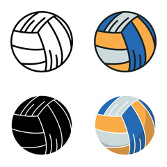 Obraz premium Ball icon represents a spherical object used in various sports for playing and competition.