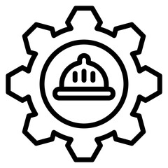 Engineer Gear icon vector image. Can be used for Engineer in Mechanics.