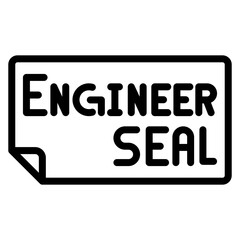 Engineer Seal icon vector image. Can be used for Engineer in Mechanics.