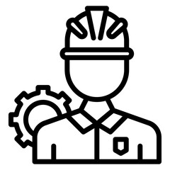 Engineer icon vector image. Can be used for Engineer in Mechanics.