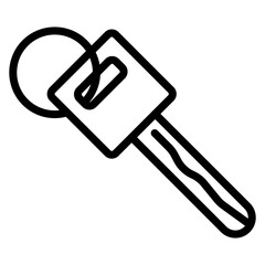 Car Key icon vector image. Can be used for Driving School.