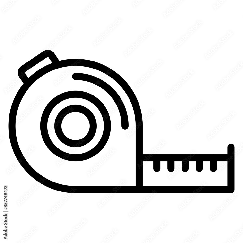 Poster tape measure icon vector image. can be used for crafting.