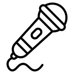 Microphone icon vector image. Can be used for Rock and Roll.