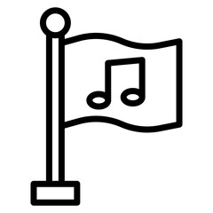 Rock Anthem icon vector image. Can be used for Rock and Roll.