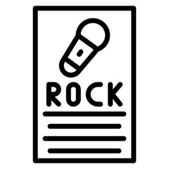 Rock Documentary icon vector image. Can be used for Rock and Roll.