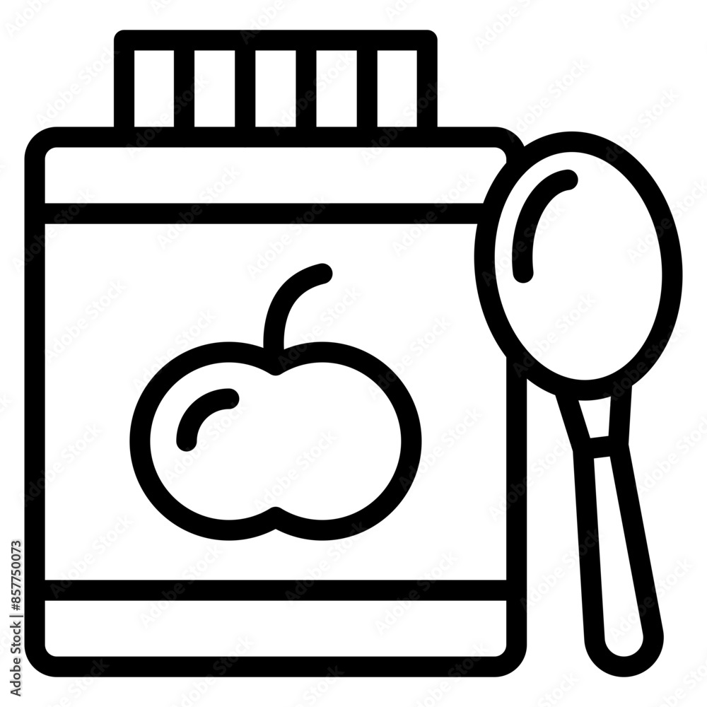 Wall mural baby food icon vector image. can be used for raising children.