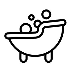 Baby Bath icon vector image. Can be used for Raising Children.