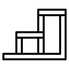 Step Stool icon vector image. Can be used for Raising Children.