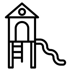 Playground icon vector image. Can be used for Raising Children.