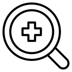 Search icon vector image. Can be used for Rescue And Response.
