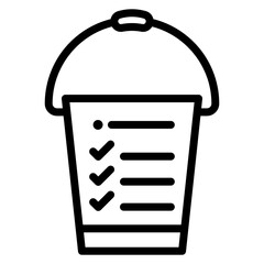 Bucket List icon vector image. Can be used for Retirement.
