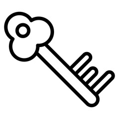 Key icon vector image. Can be used for Information Security.