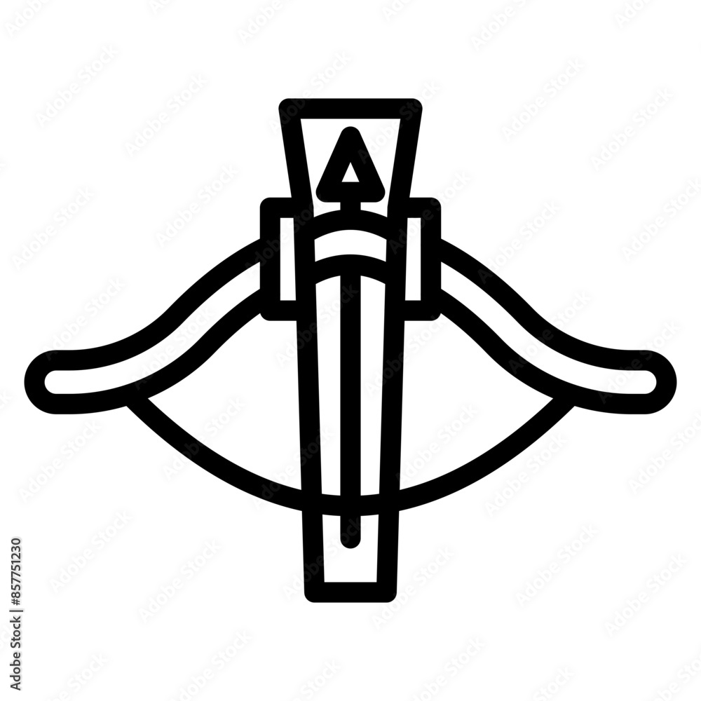 Wall mural crossbow icon vector image. can be used for mining and crafting.