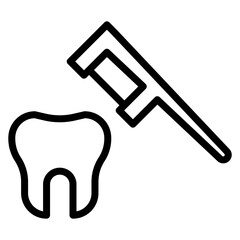Dental Floss icon vector image. Can be used for Psychiatric Hospitals.