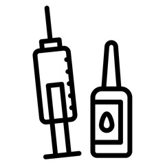 Vaccine Injection icon vector image. Can be used for Psychiatric Hospitals.
