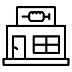 Vaccine Clinic icon vector image. Can be used for Psychiatric Hospitals.