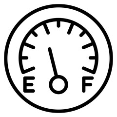 Fuel Gauge icon vector image. Can be used for Oil And Gas.