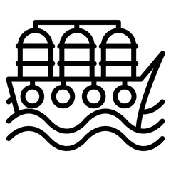 Tanker Ship icon vector image. Can be used for Oil And Gas.