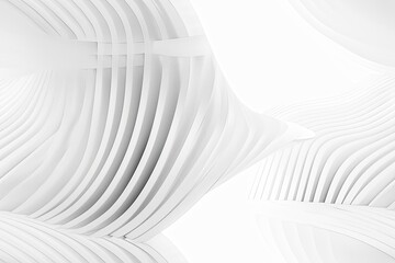 Naklejka premium White Minimalist Abstract Background created with Generative AI