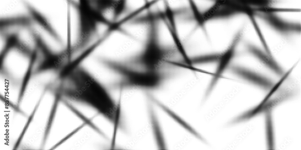 Aufkleber monochrome printing raster. abstract vector halftone background. black and white texture of dots.
