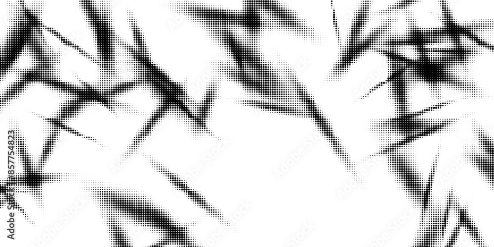 Aufkleber monochrome printing raster. abstract vector halftone background. black and white texture of dots.