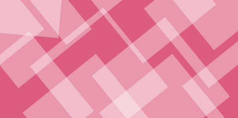 Abstract Pink color pattern of geometric shapes, Geometric square background, vector. pastel magenta, light pink and deep pink color geometric triangle background.Smooth vector illustration for banner
