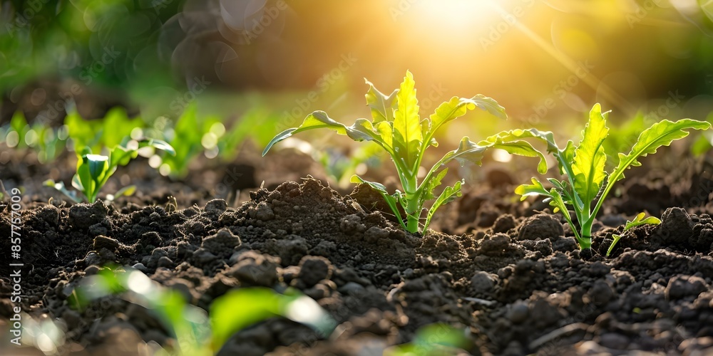 Poster improving soil biodiversity in neighboring fields for enhanced agricultural productivity. concept so
