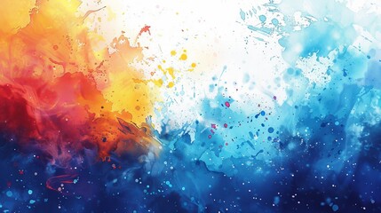 Abstract Backgrounds Watercolor Splash: An illustration with watercolor splashes in abstract background