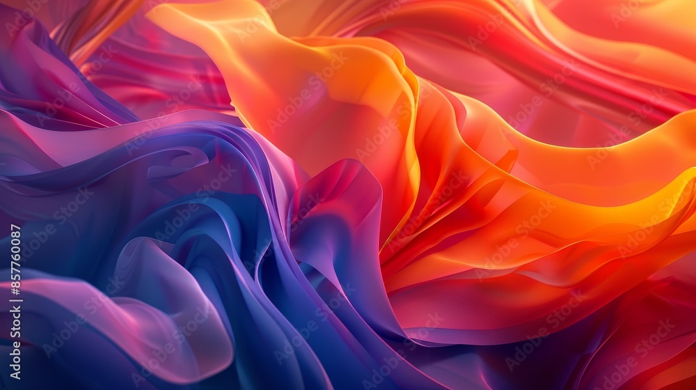 Poster abstract gradients shapes: a photo showcasing abstract shapes with gradient colors