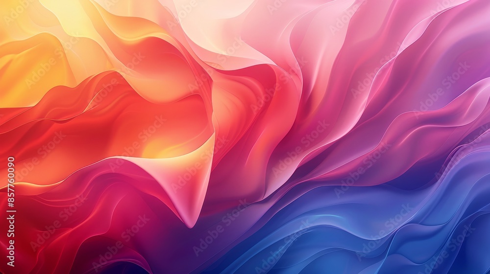 Poster abstract gradients style: an illustration showcasing abstract gradients as a stylistic element