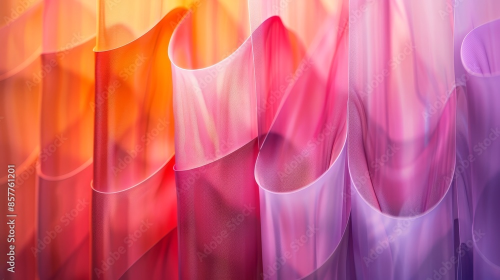 Poster gradient patterns wallpaper design: an illustration showcasing a wallpaper design featuring gradient