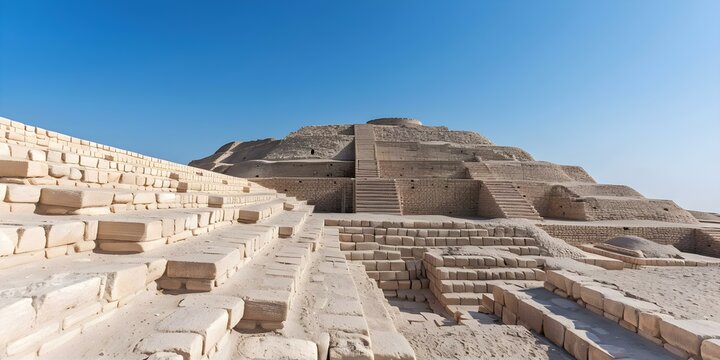 Iconic structures in MohenjoDaro Sindh Pakistan. Concept Historical Sites, Ancient Architecture, Archaeological Discoveries, Pakistan History
