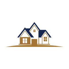 Luxury vector logo icon silhouette illustration white background.