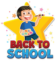 Child painting with joy and excitement