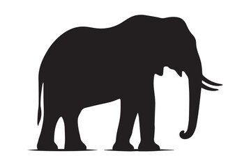 Fototapeta premium Sophisticated Elephant Silhouette Graphic