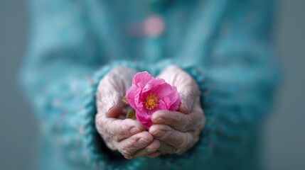 elderly woman celebrating National Age Without Apology Month adult happiness horizontal celebration love - emotion design women's rights poster template text care social issues celebration event