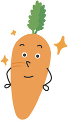 채소 당근 캐릭터