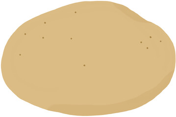 울퉁불퉁 감자 일러스트